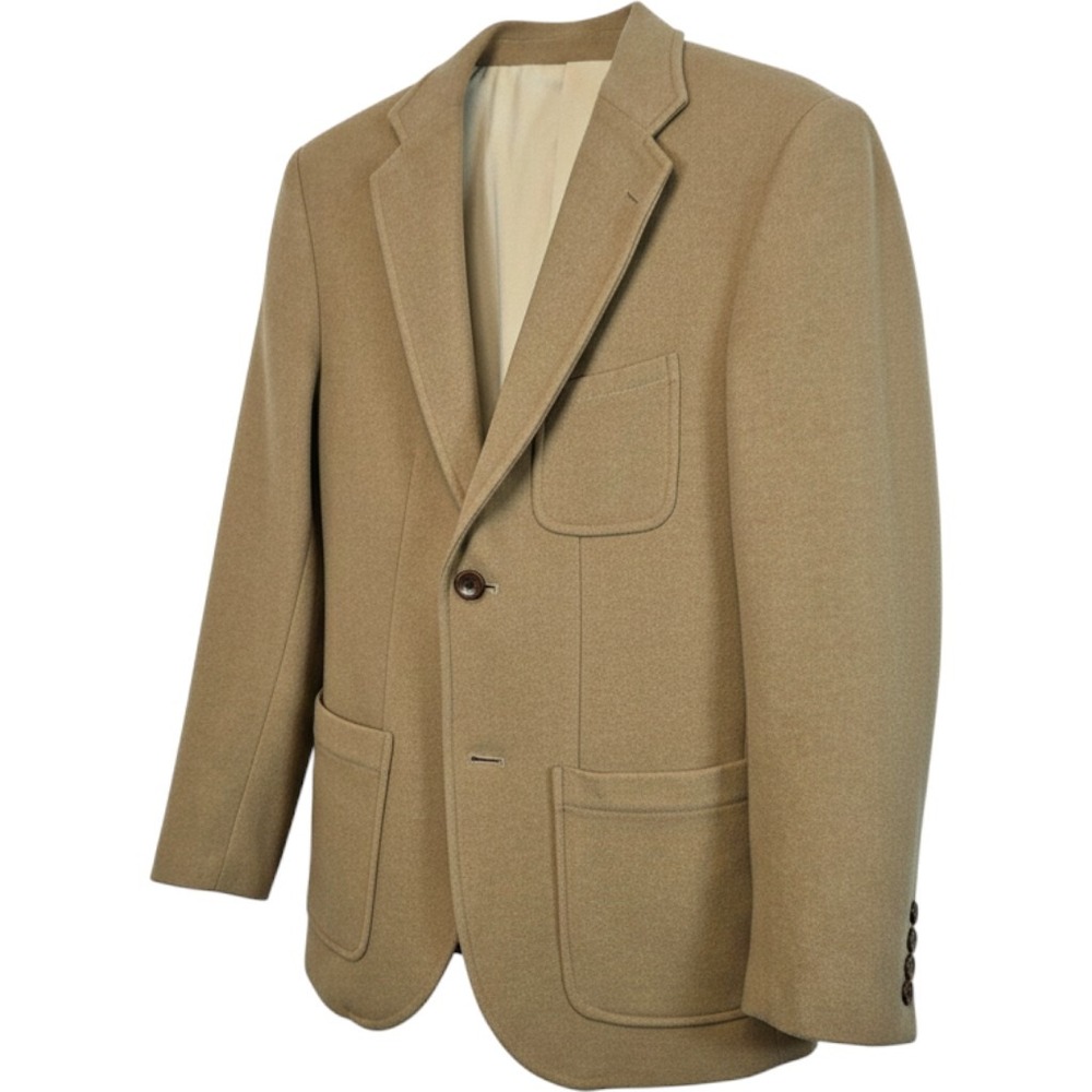 Bonobos Mens 38 Wool Cashmere Blazer Sport Coat Camel Tan Made in USA